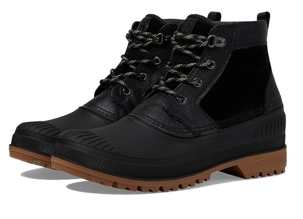 Kamik Mens Hemlock Lo Winter Boots US 8 Black Leather Waterproof Insulated NIB